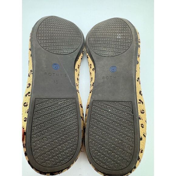 Rothy’s Women Size 10 Shoe Ballet Leopard Animal Print‎ Round Toe Flat Slip On - Picture 5 of 7